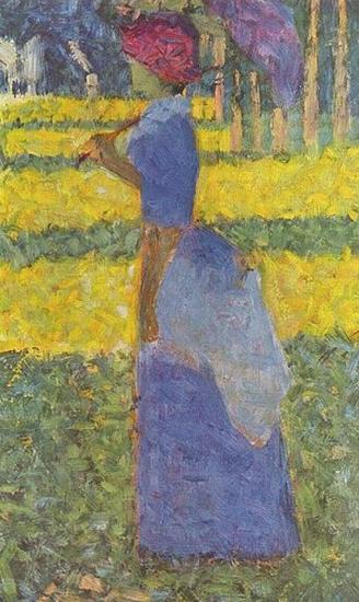 Georges Seurat Frau mit Sonnenschirm